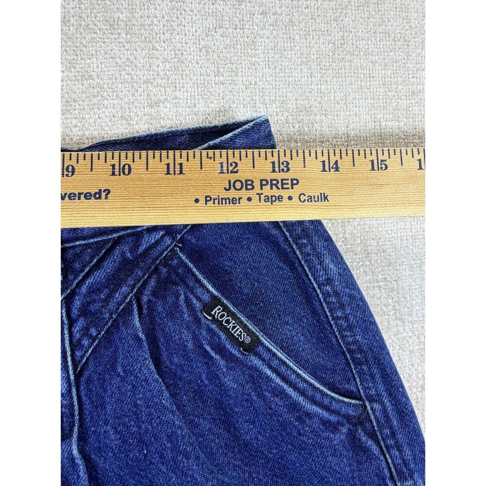 Rockies Women's Blue 26x36 SilverTab Straight Leg Western Denim Jeans Vintage - Picture 5 of 11